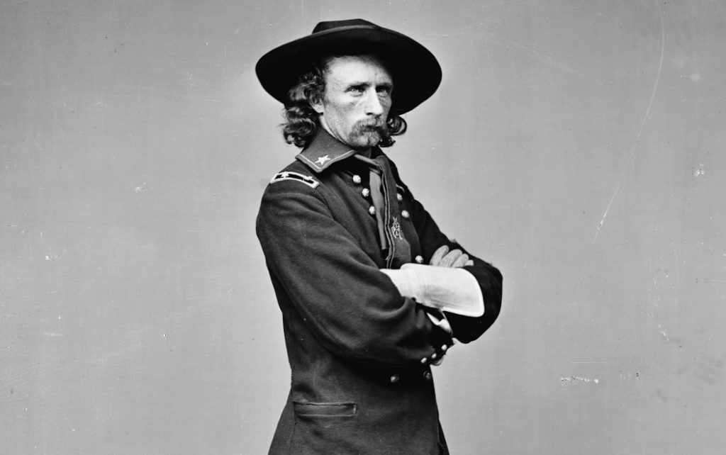 George Armstrong Custer ledet sitt syvende kavaleri i døden under slaget ved Little Big Horn i 1876.