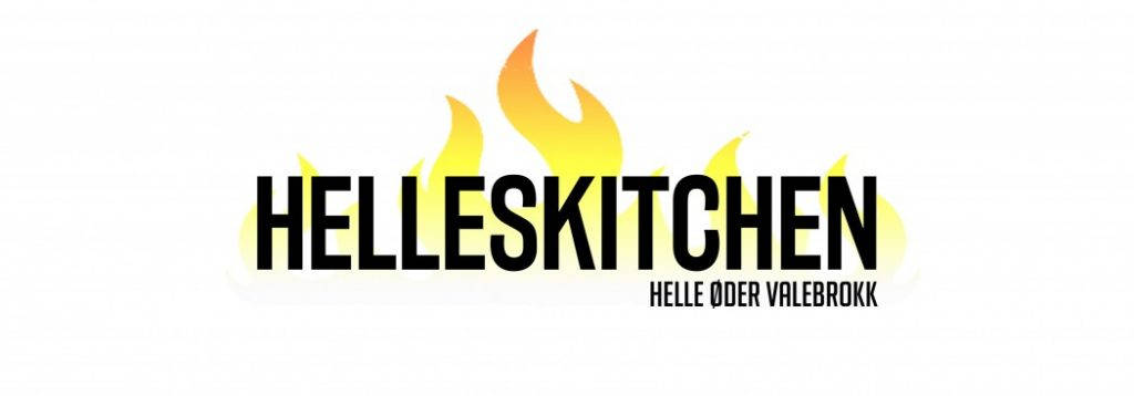 Dette er logoen til "nye" HellesKitchen. Design: Helle Øder Valebrokk
