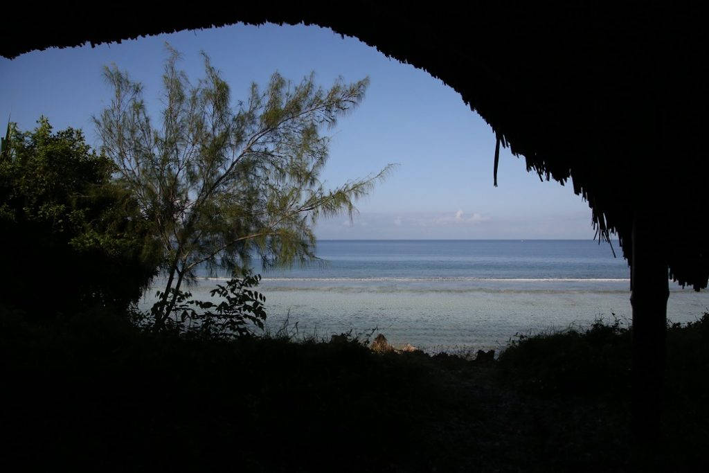Unguja Lodge sør på Zanzibar er en innbydende økoresort. Dette er utsikten vi våknet til. Foto: Erik Valebrokk