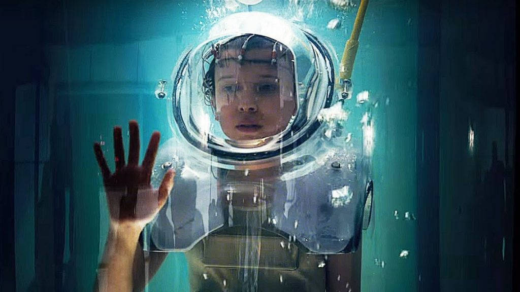 Millie Bobby Brown spiller Eleven, seriens mest spennende figur. Foto: Netflix