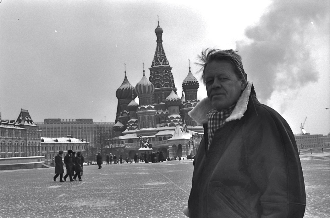 Kåre Valebrokk på Den røde plass i Moskva, mars 1988. Foto: Morten Møst