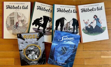 Fantastiske tegneserieromaner om den andre verdenskrig. Foto: Erik Valebrokk